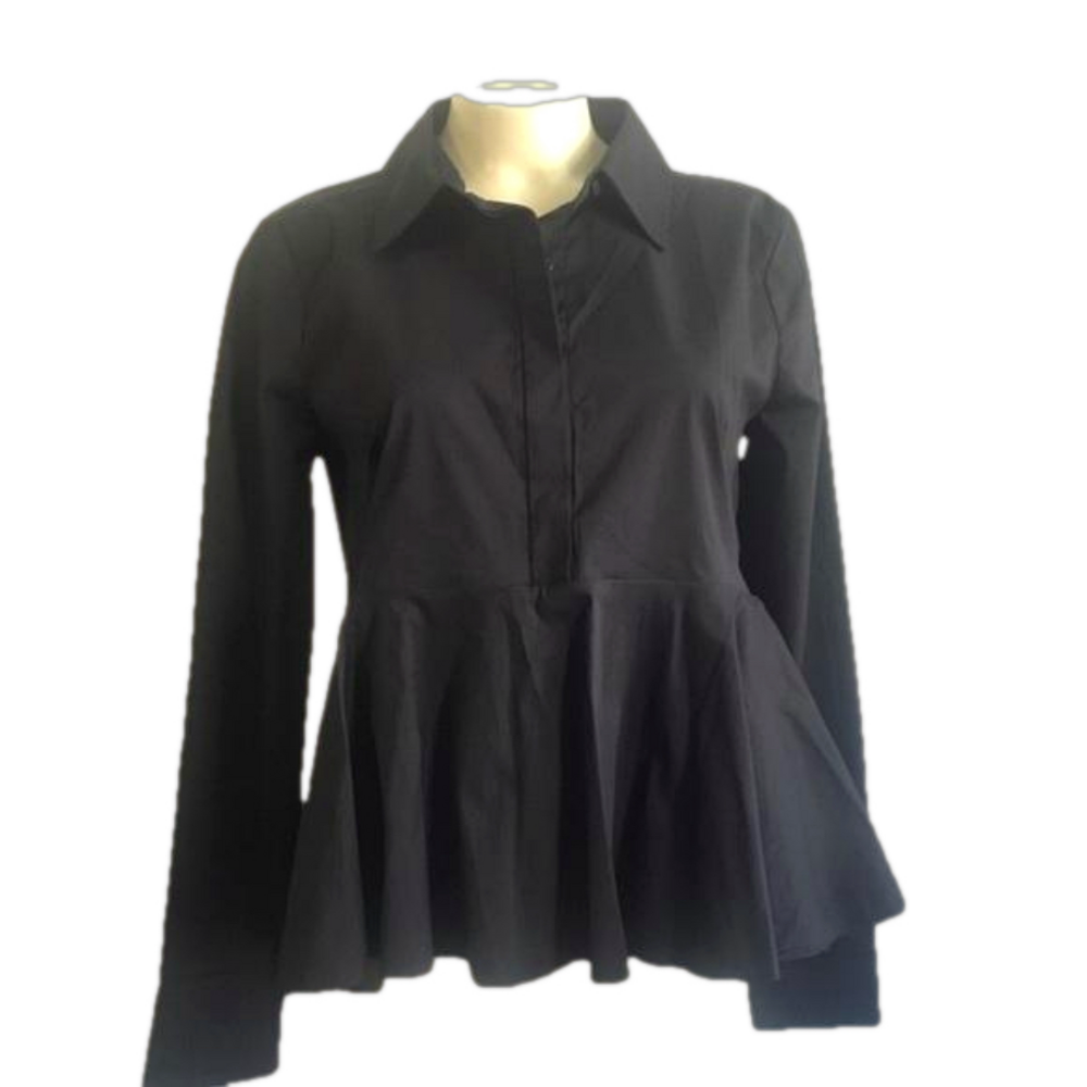 MILLY black blouse sz 4 NWT